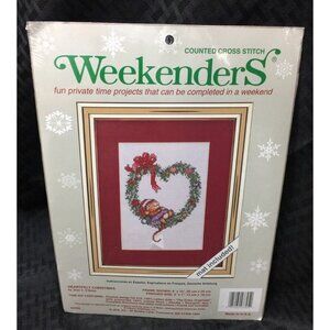 Christmas Weekenders Counted Cross Stitch HEARTFELT CHRISTMAS by Jean V. O'Brien